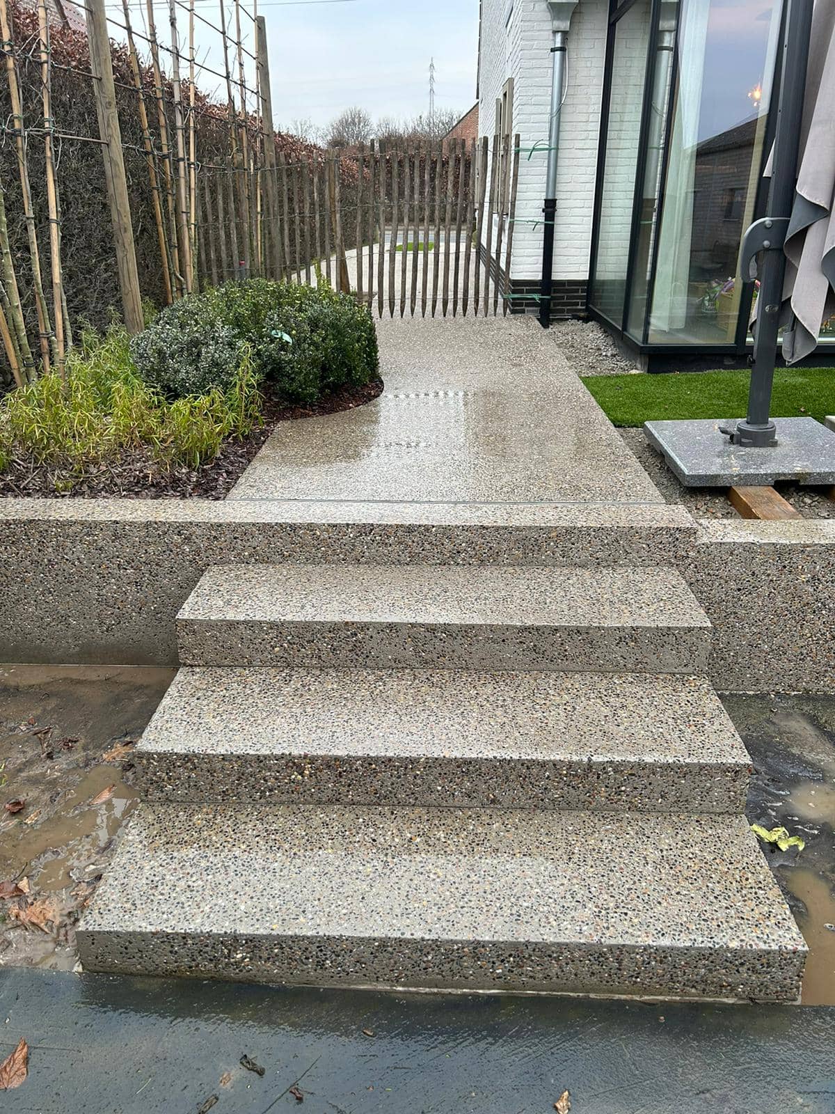 Projecten Uitgewassen Beton Terras