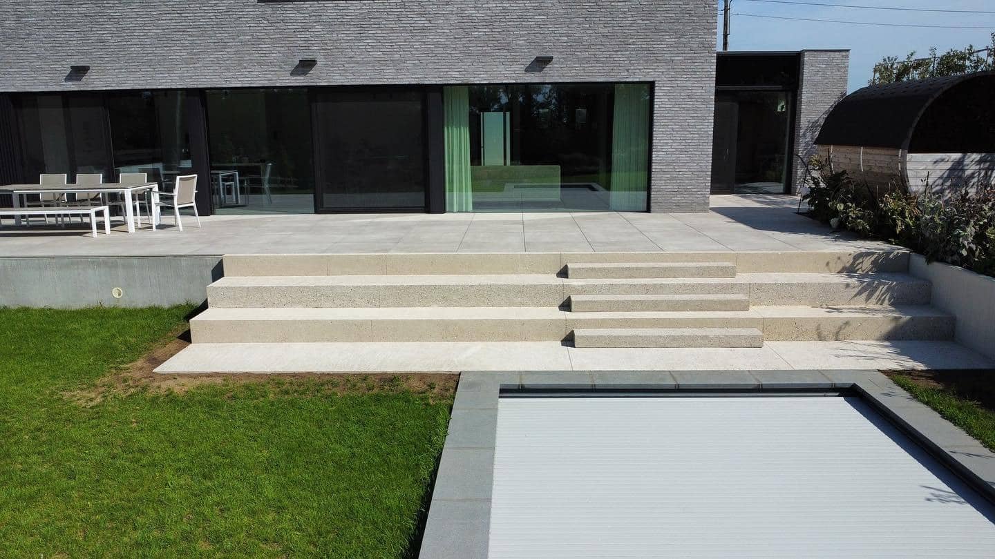 Projecten Uitgewassen Beton Terras